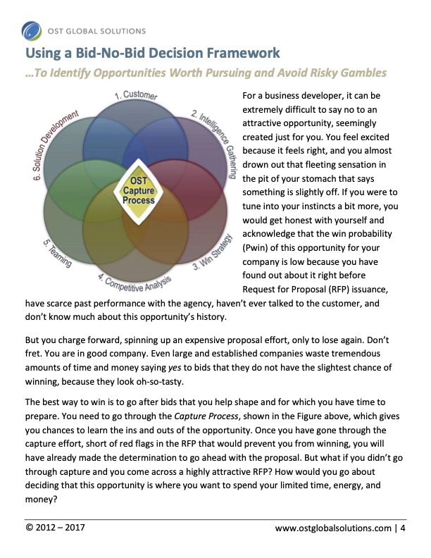 Bid-No-Bid Decision Framework