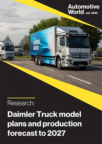 Daimler Truck model plans and production forecast to 2027