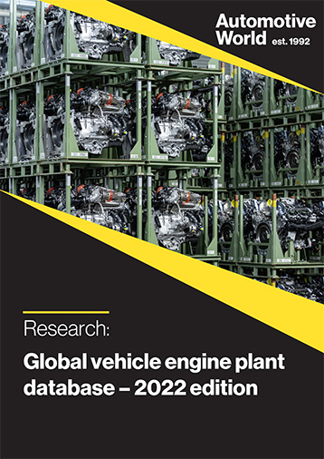 Global vehicle engine plant database – 2022 edition