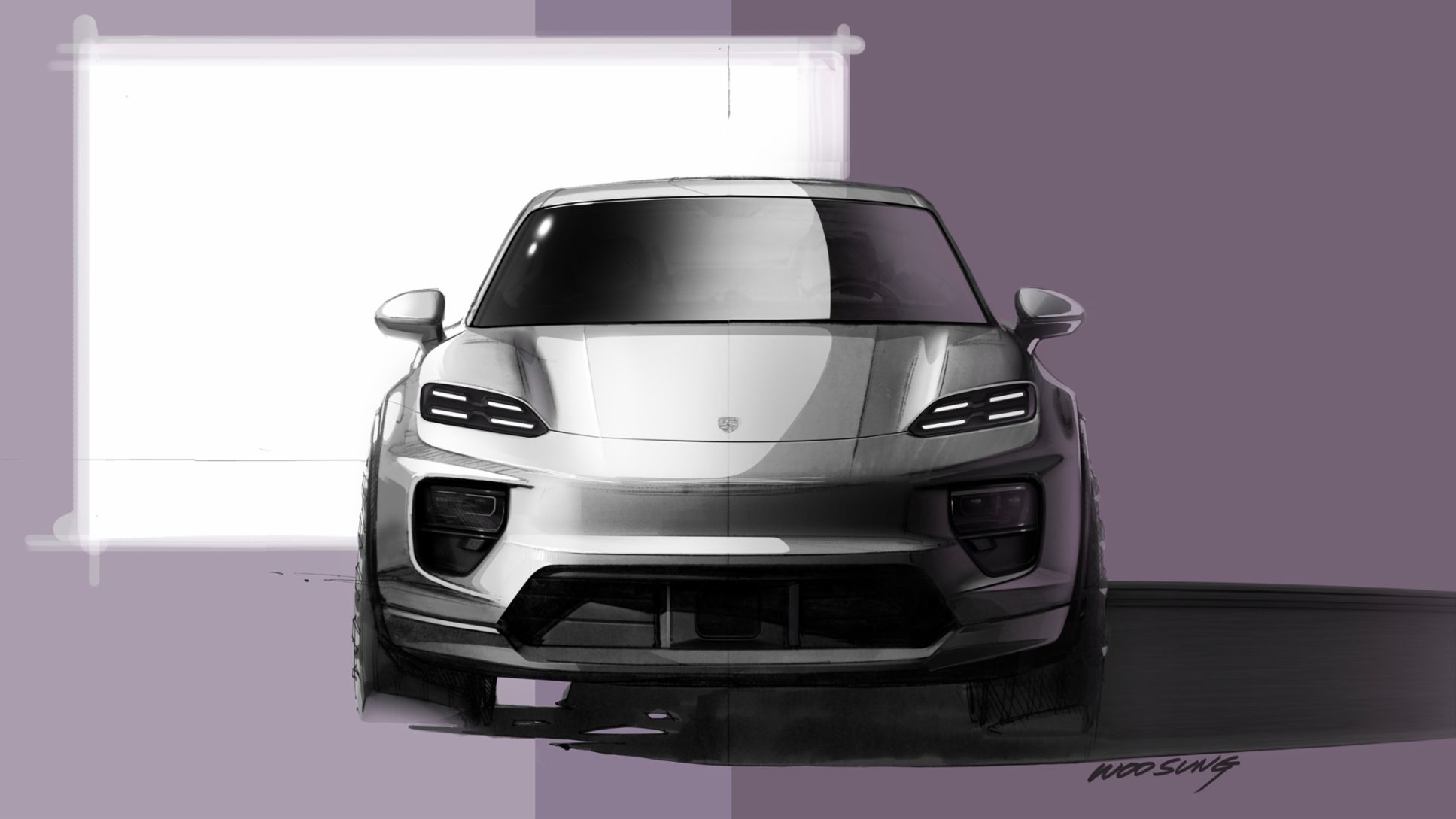 Porsche Macan design sketch, 2024, Porsche AG