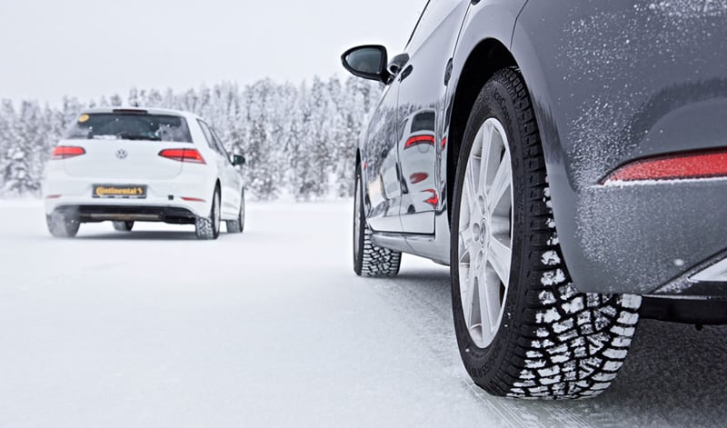 Continental winter tyre testing