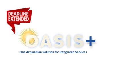 DEADLINE EXTENDED: OASIS+ Deadline Extended to October 20