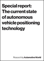 Special report: The current state of autonomous vehicle positioning technology