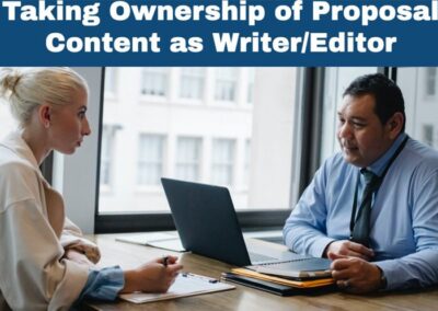 Taking Ownership of Proposal Content as Writer/Editor